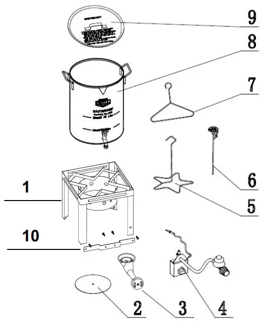 EXPERT GRILL Friteuse de dindes Installation Précautions de sécurité 12