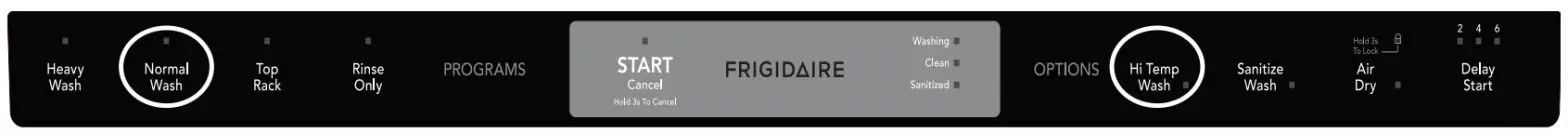 Lave-vaisselle FRIGIDAIRE - Conseil de séchage