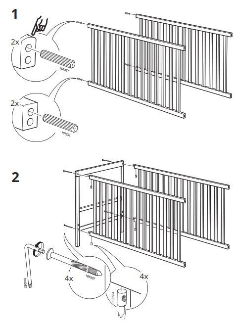 IKEA 302.485.75 Sundvik Crib - 1