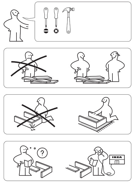 IKEA 302.485.75 Sundvik Crib - outils