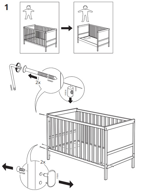 IKEA 302.485.75 Berceau Sundvik - 111