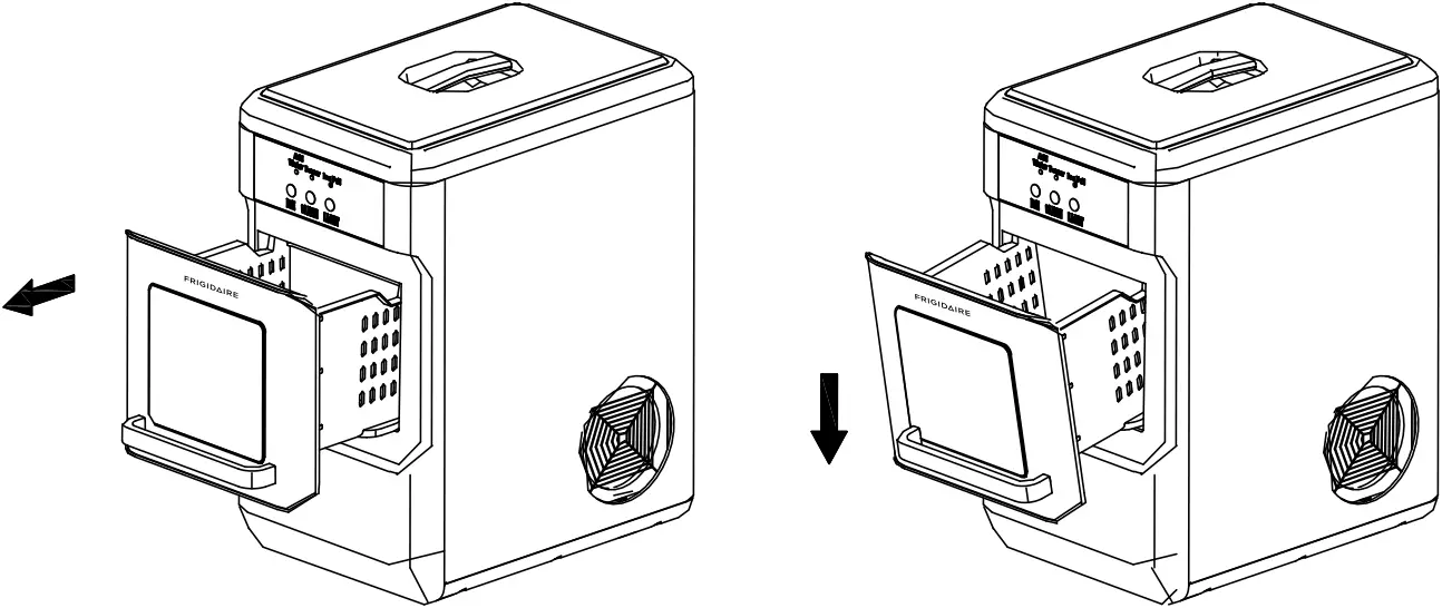 FRIGIDAIRE EFIC235 - Ouvrir le tiroir