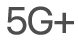 L'icône d'état de la 5G+.