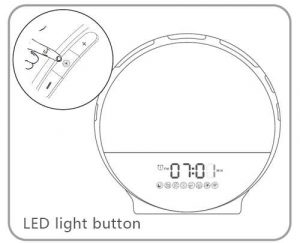 Bouton d'éclairage LED