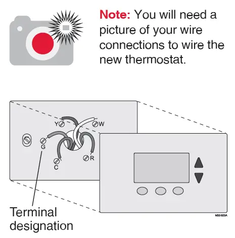 Enlever l'ancien thermostat