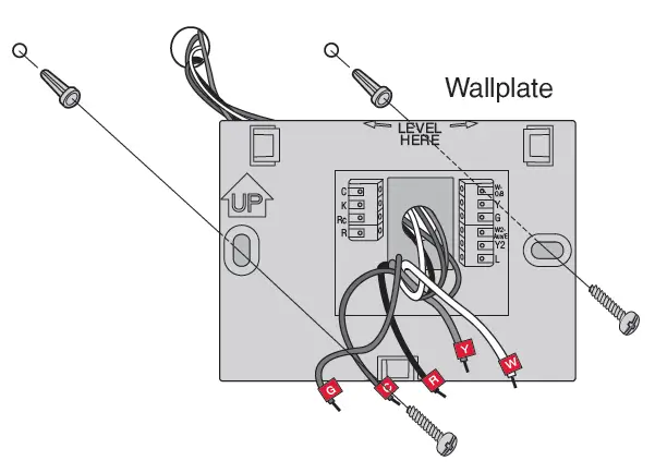 Monter la plaque murale pour le thermostat Wi-Fi