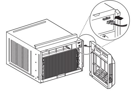 LG Air Conditioner Owner's Manual - Connecter le faisceau de câbles de la grille avant au climatiseur.