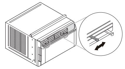 LG Air Conditioner Owner's Manual - Adjusting Horizontal Airflow Direction (Manuel du propriétaire du climatiseur LG - Réglage de la direction du flux d'air horizontal)