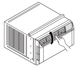 LG Air Conditioner Owner's Manual - Adjusting Vertical Airflow Direction (Manuel du propriétaire du climatiseur LG - Réglage de la direction verticale du flux d'air)