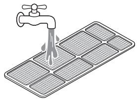 Manuel du propriétaire du climatiseur LG - Laver le filtre à l'eau tiède