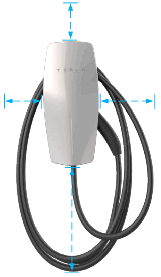 Tesla Gen 3 Wall Connector Manual - Connecteur dans un endroit donné