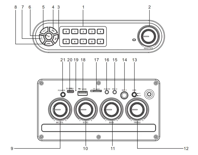 JYX-S55-Machine à karaoké portable-1