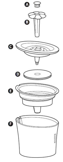 catit-43725-Fontaine de fleurs en acier inoxydable-01