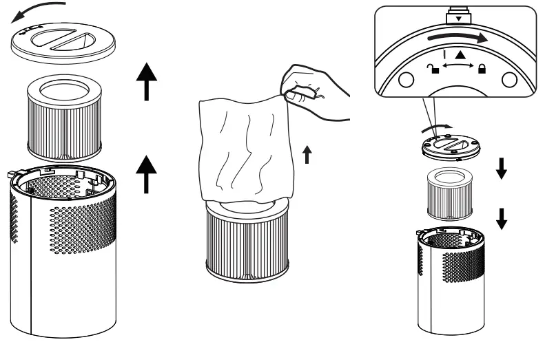 CONOPU-DH-JH01-Purificateur d'air pour la maison et la chambre à coucher-FIG-6