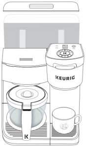 KEURIG K-Duo Essentials Coffee Maker - Rinçage et remplissage