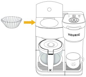 KEURIG K-Duo Essentials Coffee Maker - Place Carafe &amp ; Fill Basket