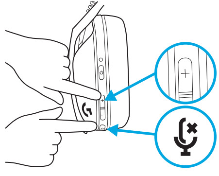 logitech G435 Wireless Gaming Headset - Ajuster la tonalité latérale