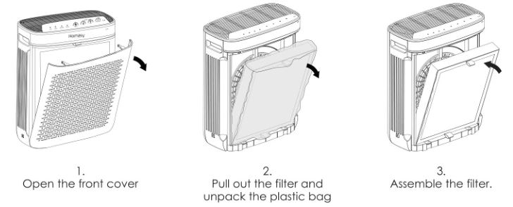 Purificateur d'air Homasy - Installation 1