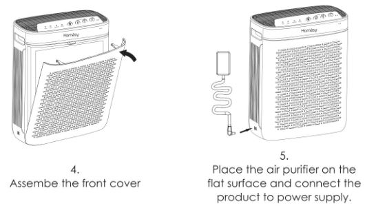 Purificateur d'air Homasy - Installation 2