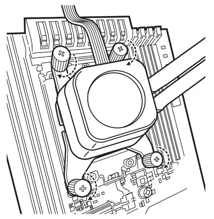 CORSAIR H100i Elite LCD Extreme Performance Liquid CPU Cooler -Installation de l'unité de pompage