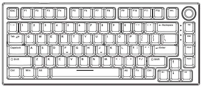 FEKER-IK75-RGB-Clavier de jeu à trois modes-PRODUIT