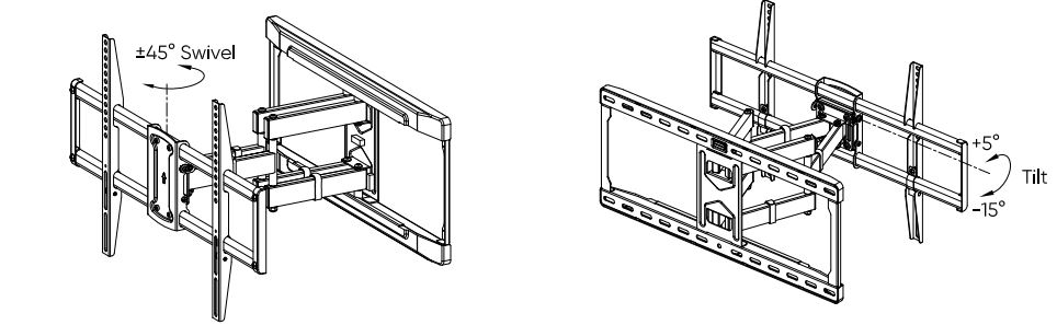 onn 100027961 50-Inch Full Motion TV Wall Mount User Guide - Product Overview