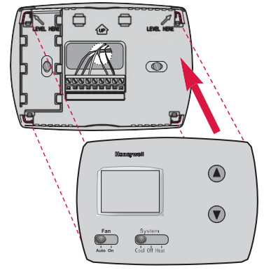 Honeywell Thermostat numérique non programmable PRO TH3110D - Thermostat pour montage en saillie