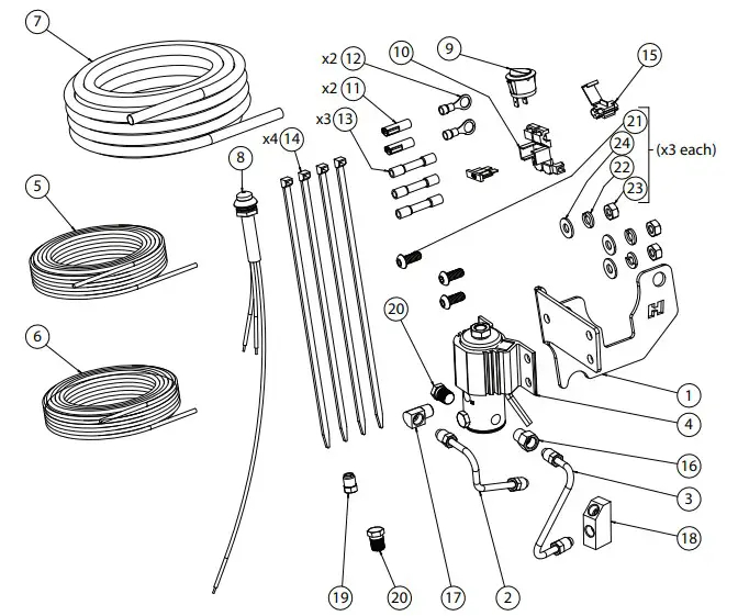 HURST 5671525 Shifters Line Locks