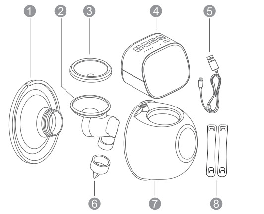 MOMCOZY S9 Tire-lait double à porter - Figure 1