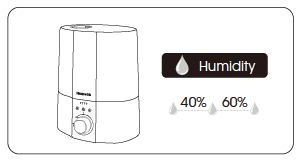 LORS DE L'UTILISATION DE L'HUMIDIFICATEUR 3