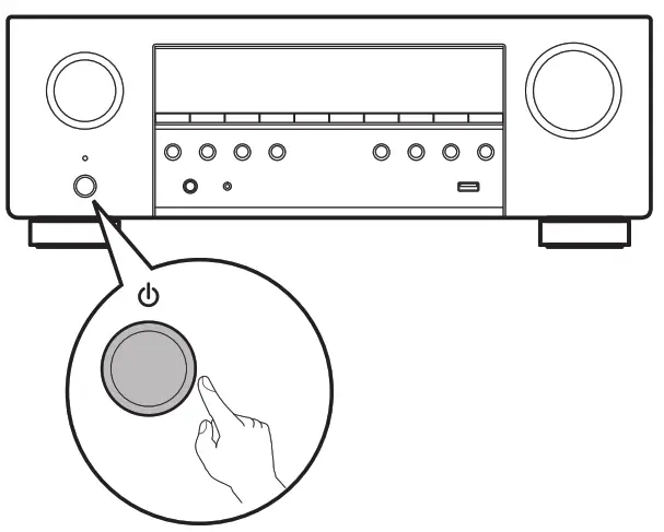 DENON AVR-S760H Récepteur AV réseau intégré - Bouton