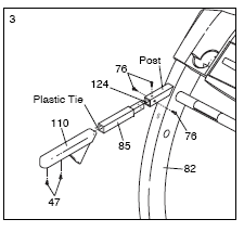 Localisez l'attache en plastique