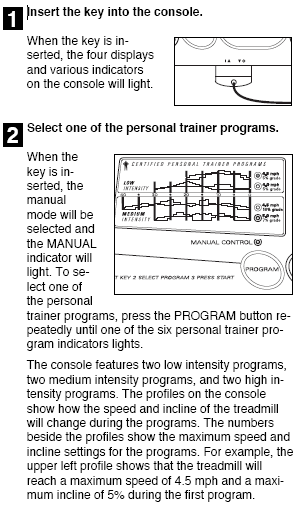 COMMENT UTILISER LES PROGRAMMES D'ENTRAÎNEMENT PERSONNEL