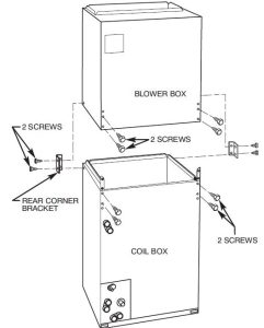 FIG 4 Retrait des supports sur les unités modulaires Horizontal