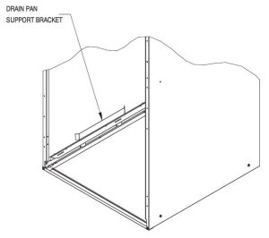 FIG 7 Support de bac de vidange