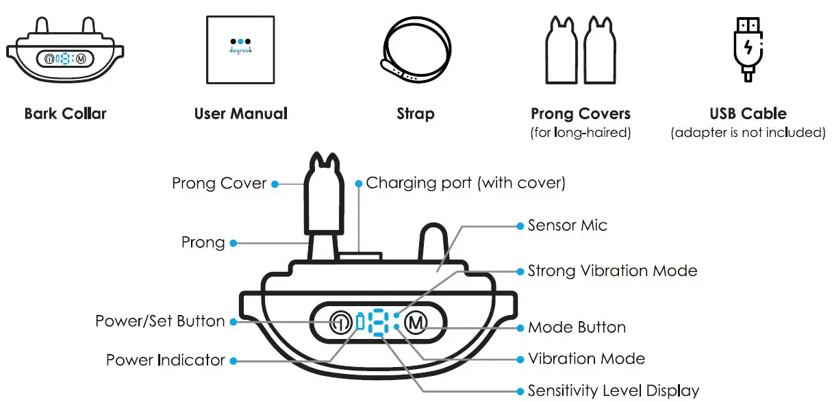 Collier anti-aboiement à double vibration DogRook 2