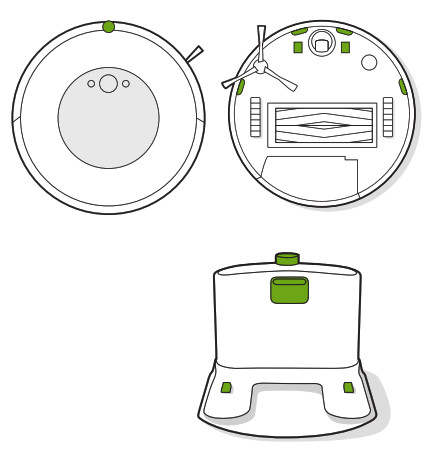 Aspirateur iRobot Roomba i3 - Contacts de charge