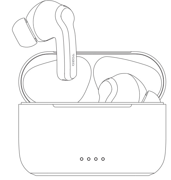 Écouteurs sans fil TOZO NC2 hybrides à réduction active du bruit