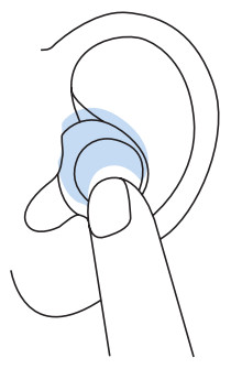 TOZO NC2 Ecouteurs sans fil hybrides à réduction active du bruit -Gauche