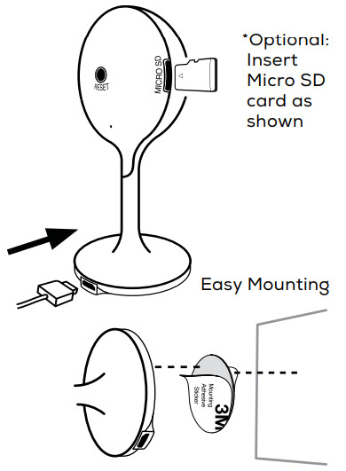 geeni Smart Wi-Fi Camera -Plug In