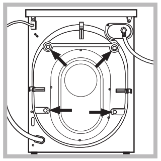 Machine à laver Hotpoint - Retirer la machine à laver