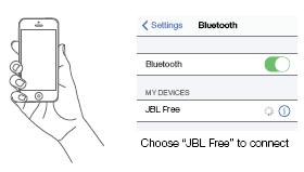 JBL-Free-Wireless-Earbuds-aller au menu Bluetooth