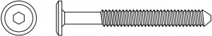 L. Boulon M6 x 55 mm x 6