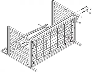 Utilisez le tournevis à tête plate pour maintenir l'écrou du canon dans le bon alignement.