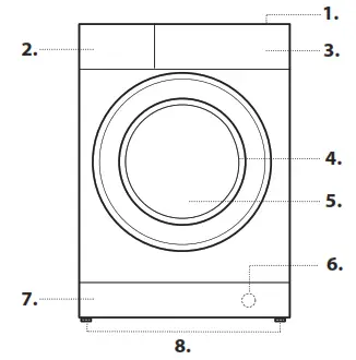 Lave-linge INDESIT - tiroir distributeur