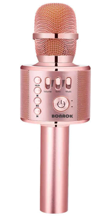 BONAOK Microphone Karaoké sans fil Bluetooth