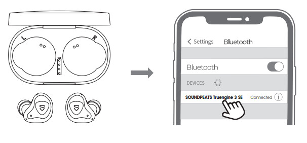 SOUNDPEATS Truengine 3 SE Wireless Earbuds - figure 1