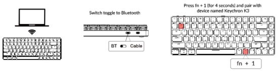 Clavier mécanique Keychron K3 Bluetooth - 1