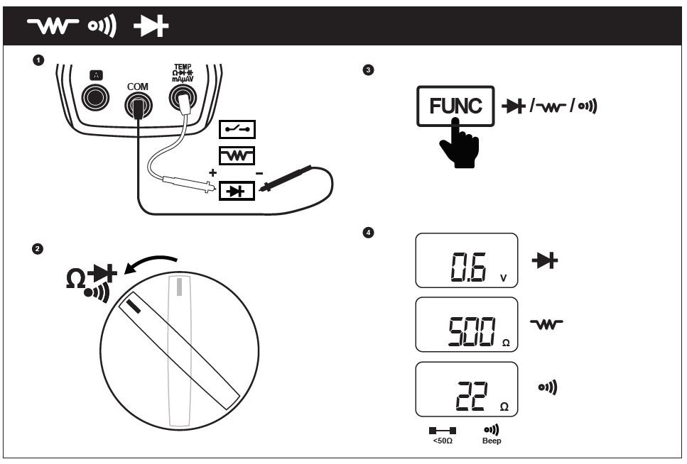 MASTECH MS8301B Multimètre numérique 5