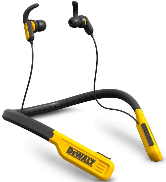 DEWALT DXMA190291 Bluetooth Neckband Earphones Instruction Manual Product